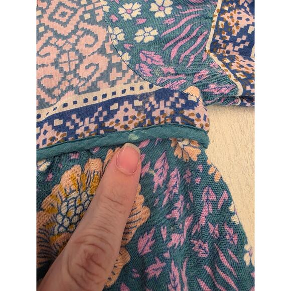 Free People Women's Tunic SZ Small Boho Floral - Picture 5 of 7